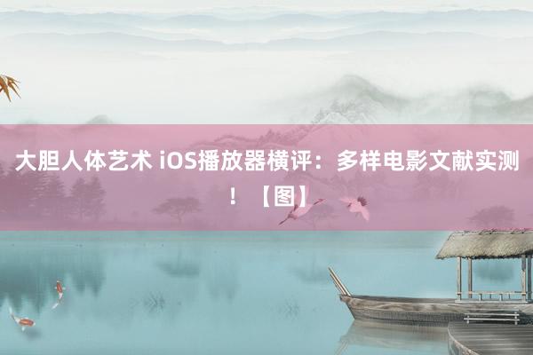 大胆人体艺术 iOS播放器横评：多样电影文献实测！【图】